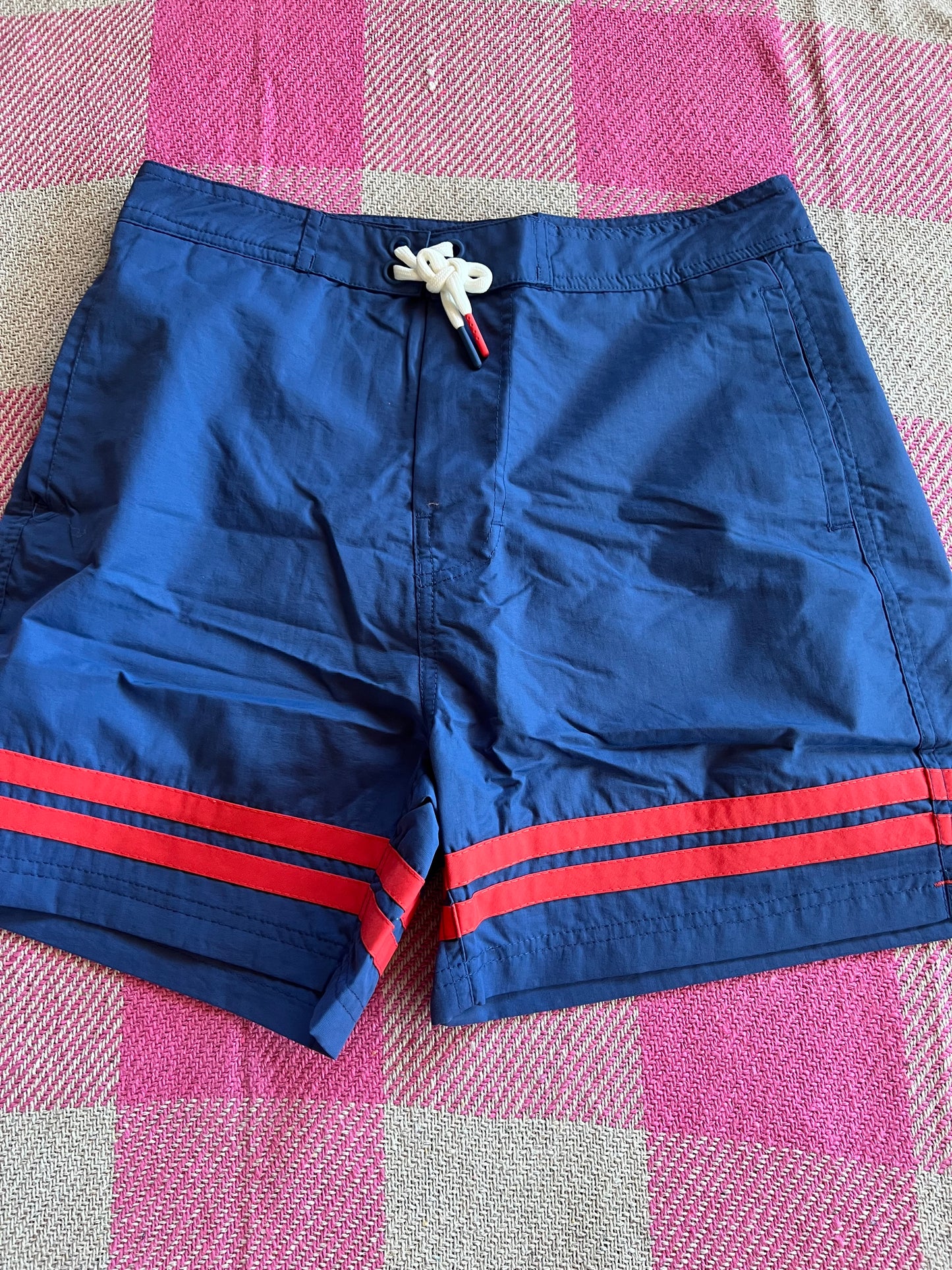 Boden Mens Swimming Shorts Blue