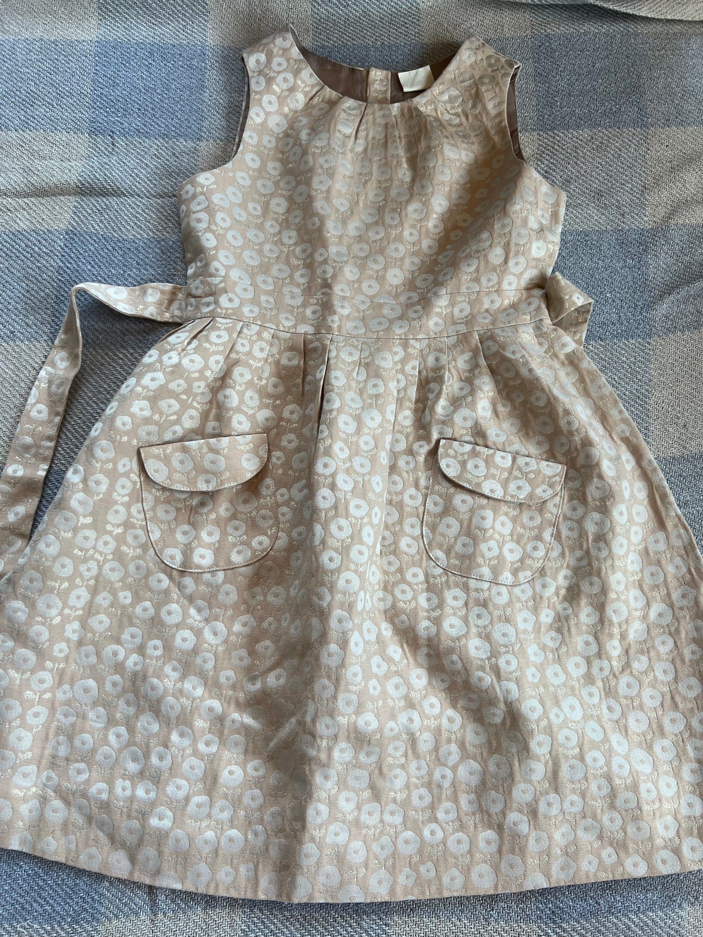 Mini Boden Gold Dress 11-12