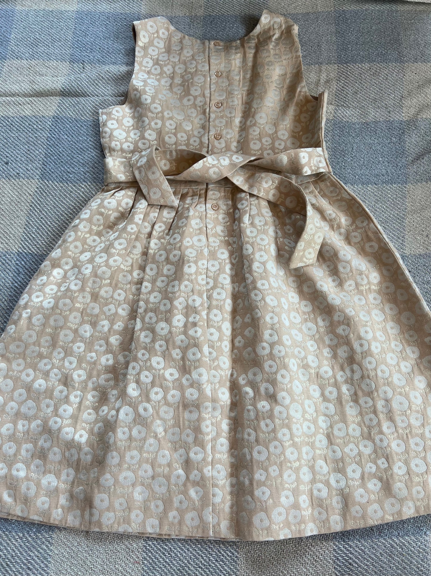 Mini Boden Gold Dress 11-12