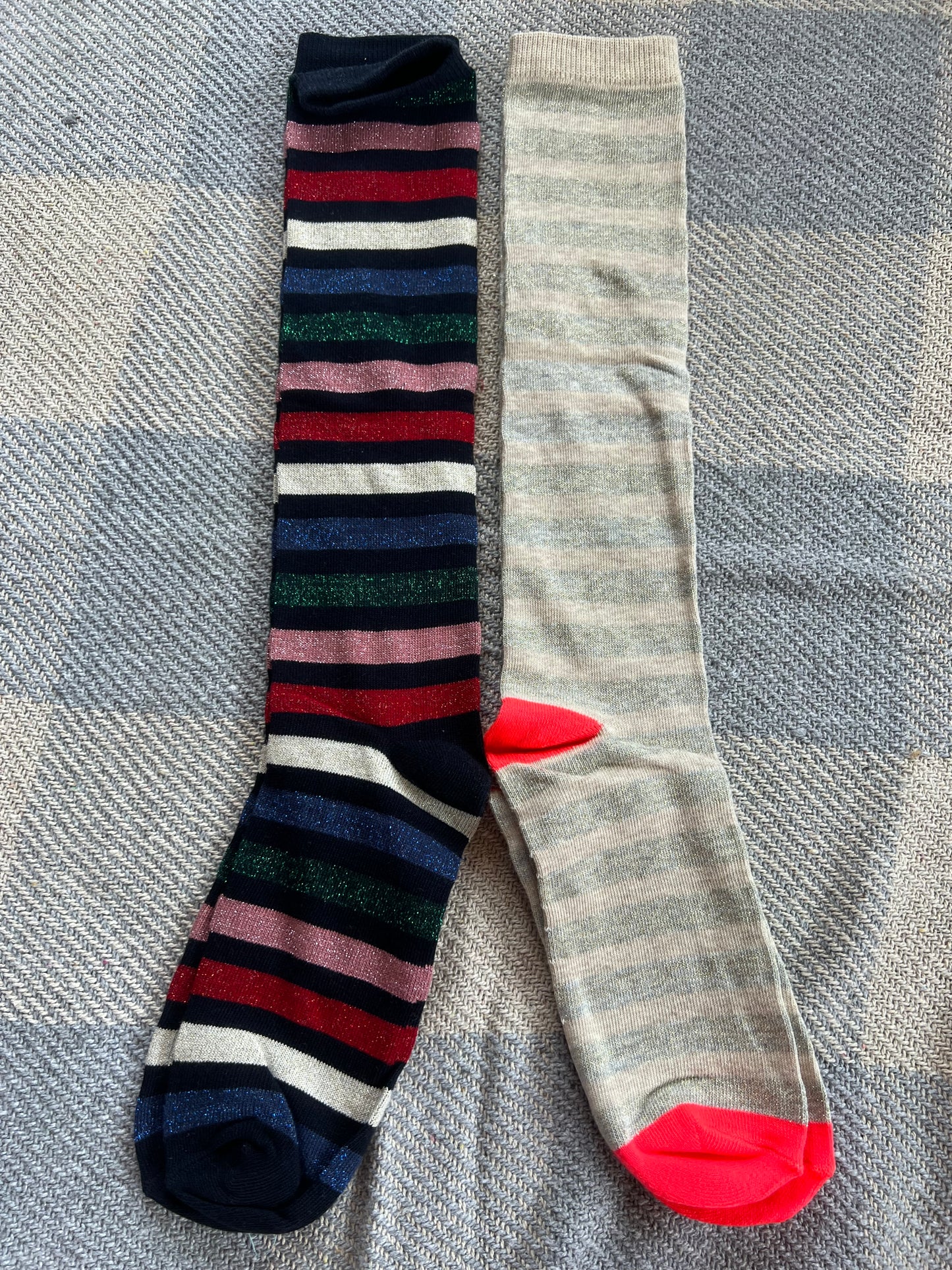 Johnnie B 2 Pack Glitter Knee High Socks