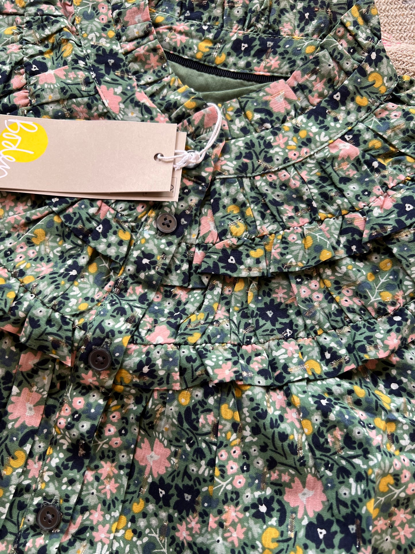 Boden Green Floral Top 10