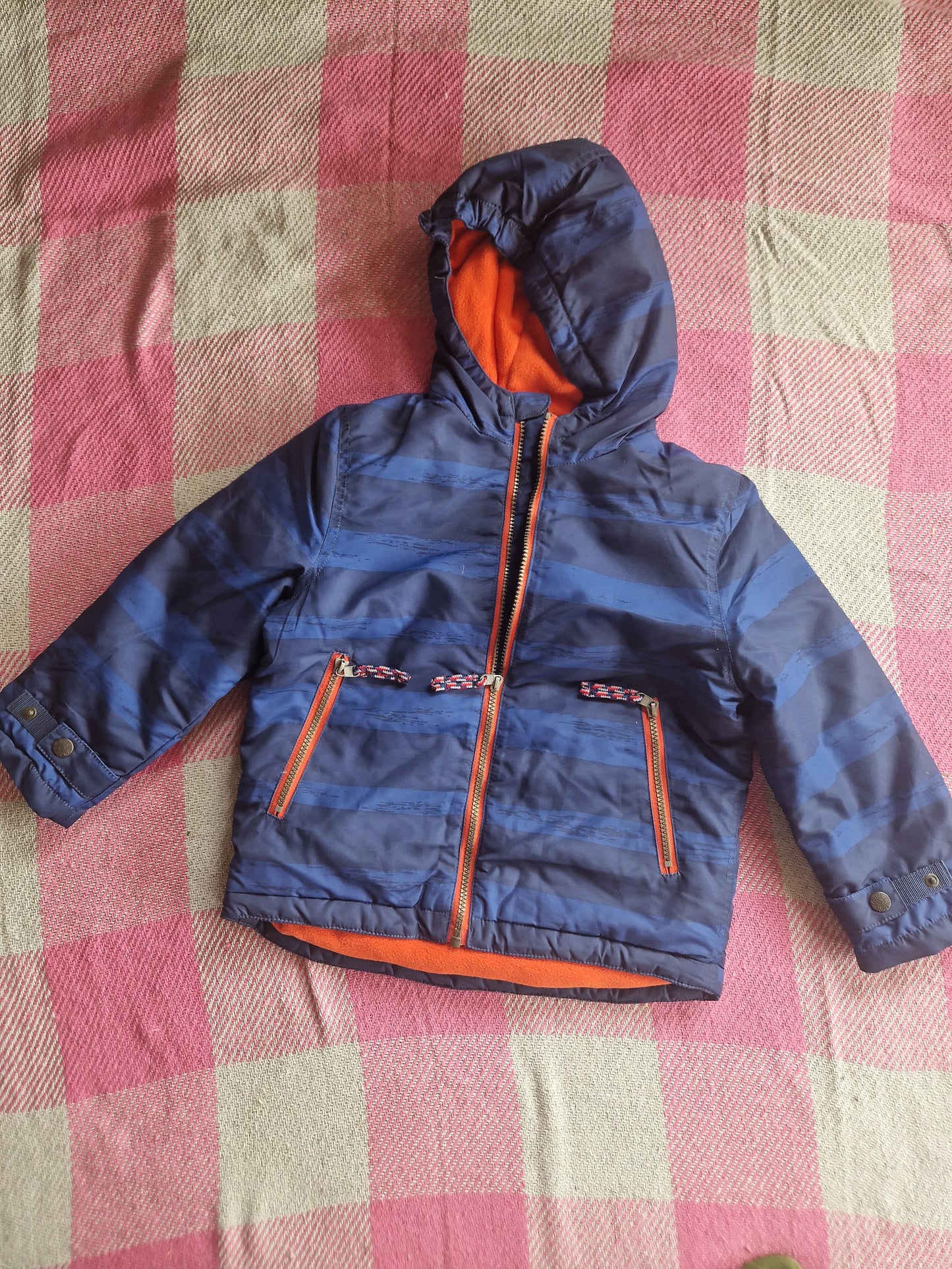 Mini Boden Blue Boys Raincoat 4-5