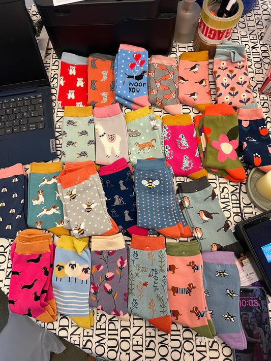 Miss Sparrow Socks - No Tags