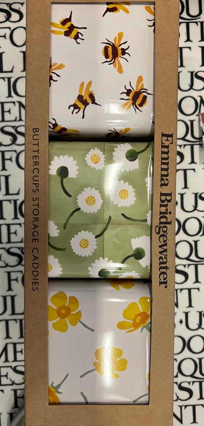 Emma Bridgewater Set Of 3 Square Caddies