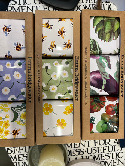 Emma Bridgewater Set Of 3 Square Caddies