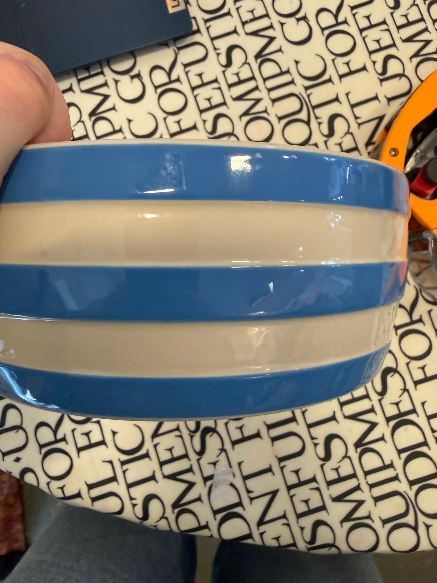 Cornishware Vegetable Bowl