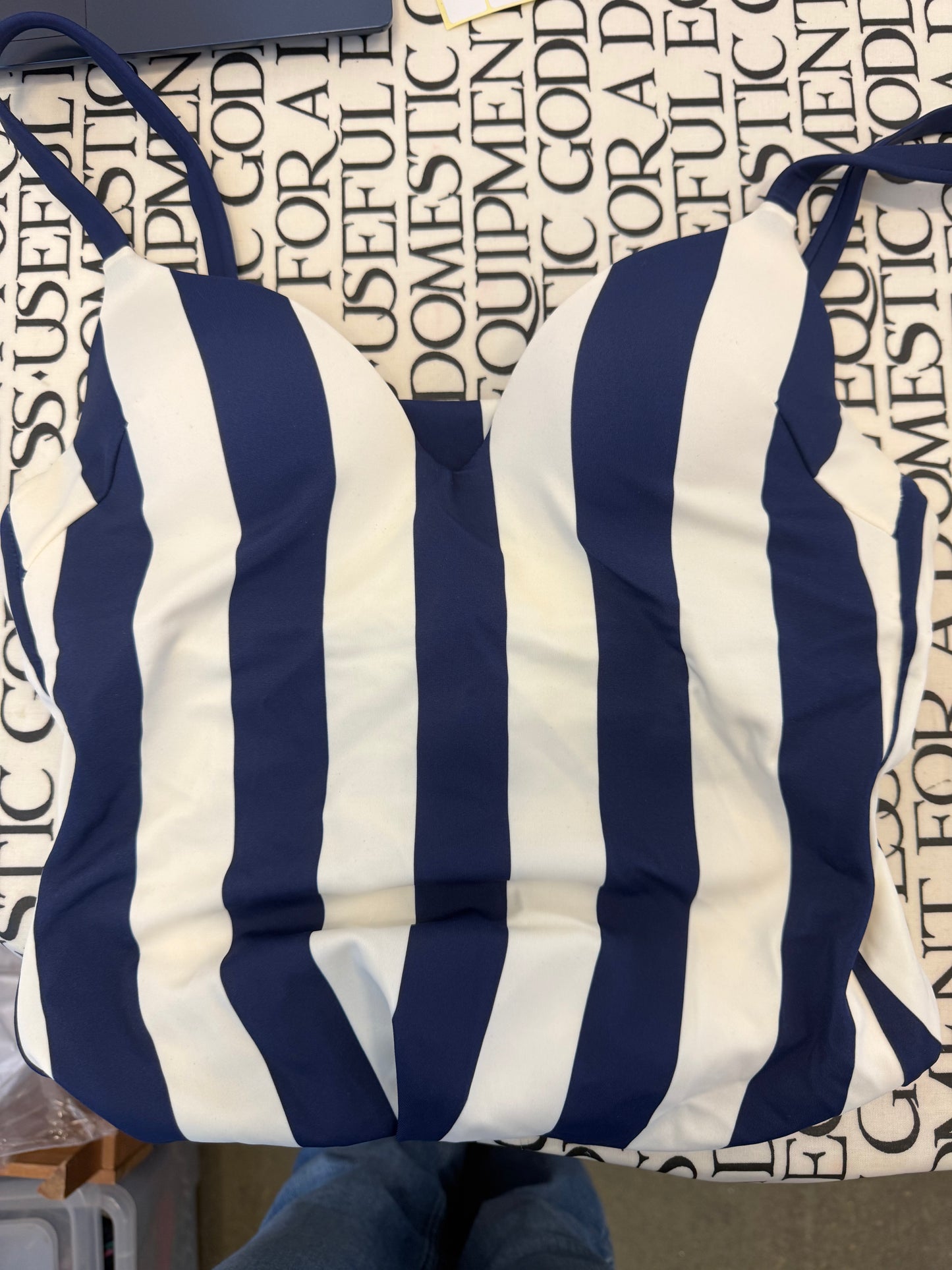 Boden Striped Swimsuit 32B