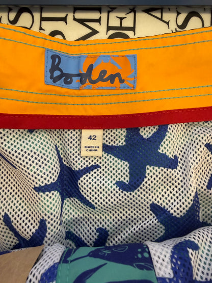 Boden Mens Fish Swim Shorts 42