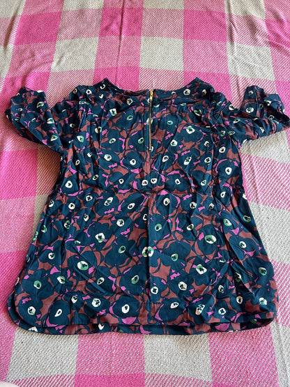 Boden Green Floral Top 12