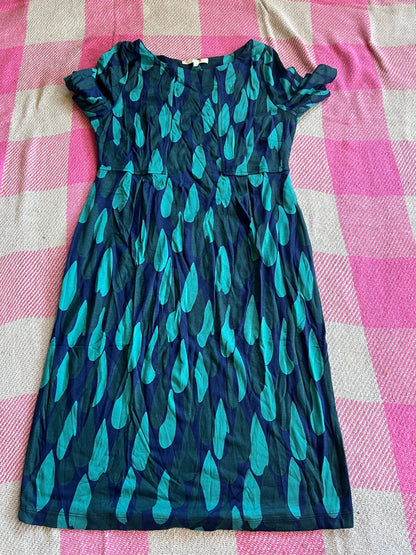 White Stuff Raindrop Green Dress