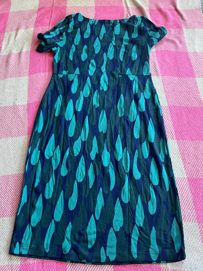 White Stuff Raindrop Green Dress