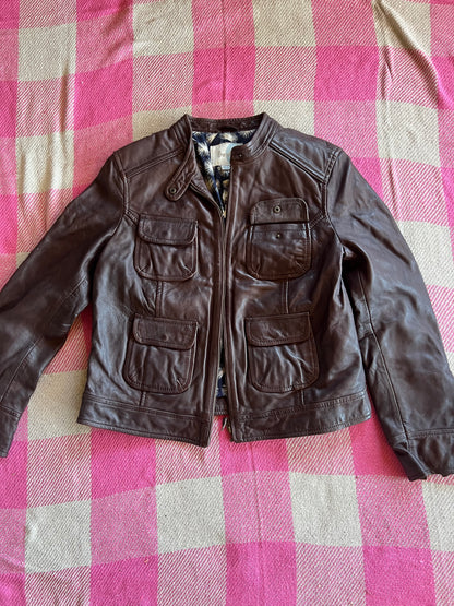 Boden Brown Leather Jacket