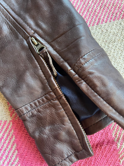 Boden Brown Leather Jacket