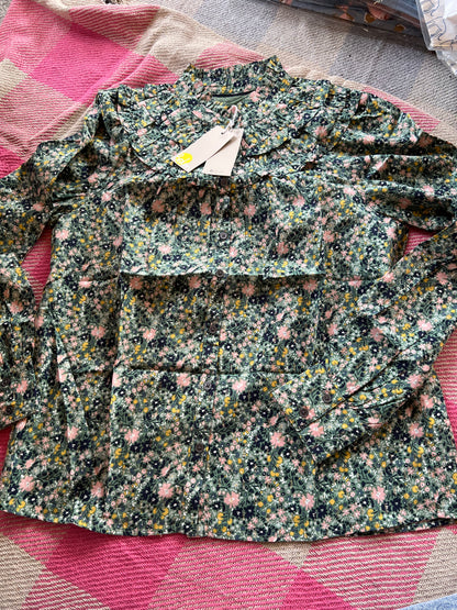 Boden Green Floral Top 10